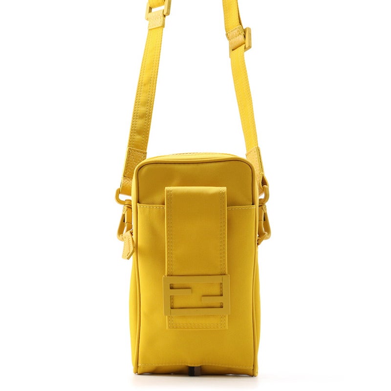 フェンディ フォンホルダー バゲット フォンポーチ ナイロン/レザー 7AS056 FENDI スマホケース ショルダーバッグ