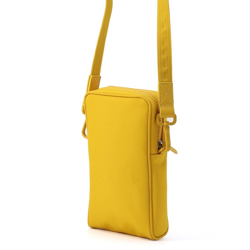 フェンディ フォンホルダー バゲット フォンポーチ ナイロン/レザー 7AS056 FENDI スマホケース ショルダーバッグ