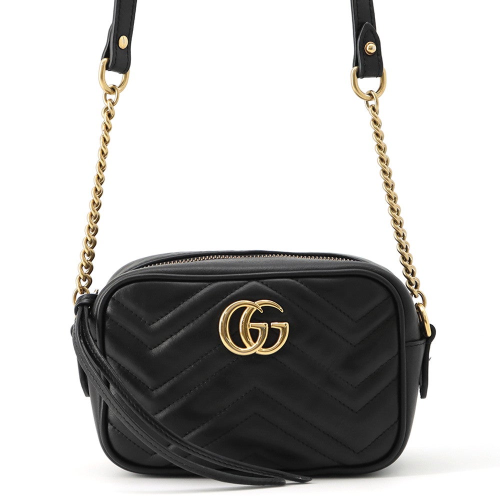 グッチ チェーンショルダーバッグ GGマーモント レザー 634785 GUCCI
