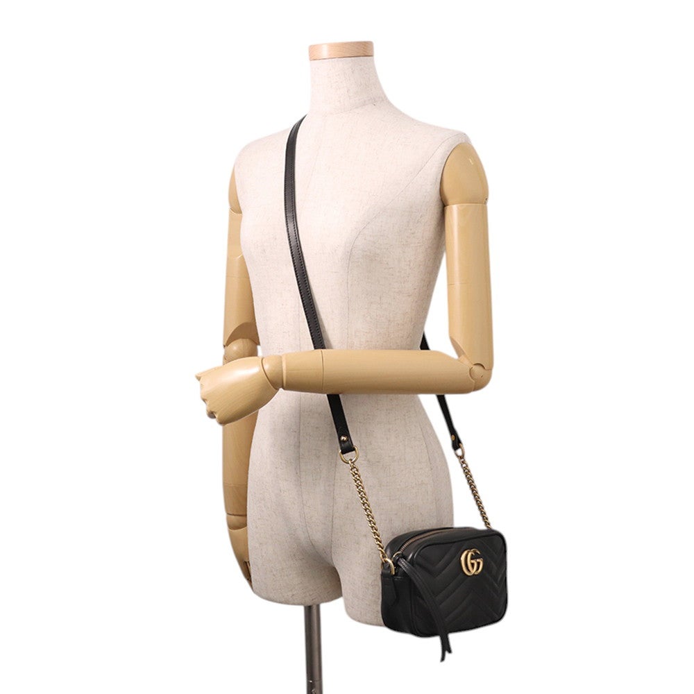 グッチ チェーンショルダーバッグ GGマーモント レザー 634785 GUCCI