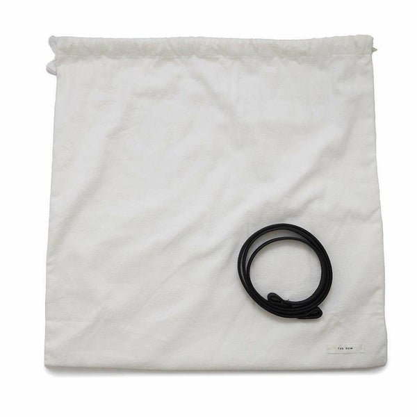 ザ ロウ ハンドバッグ ソフトマルゴー12 カーフレザー W1586 THE ROW 2wayバッグ 黒