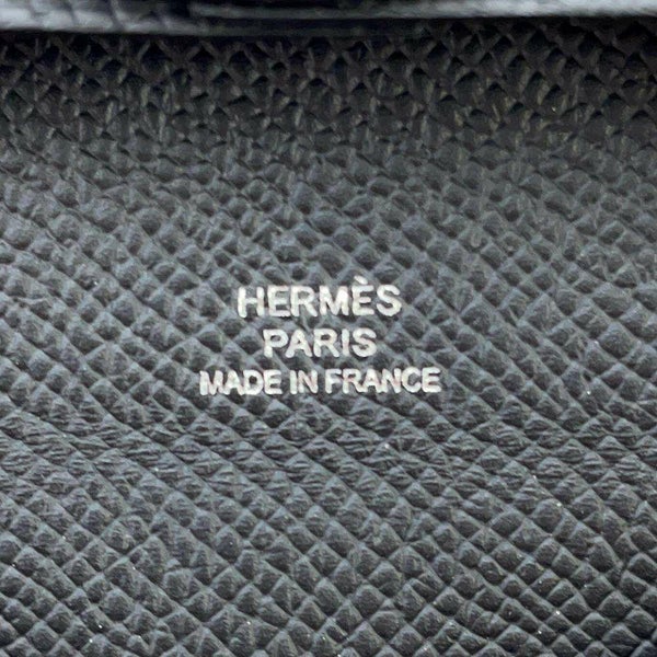 エルメス コインケース バスティア ブラック エプソン W刻印 HERMES 財布