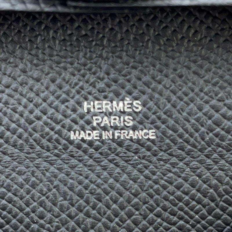 エルメス コインケース バスティア ブラック エプソン W刻印 HERMES 財布