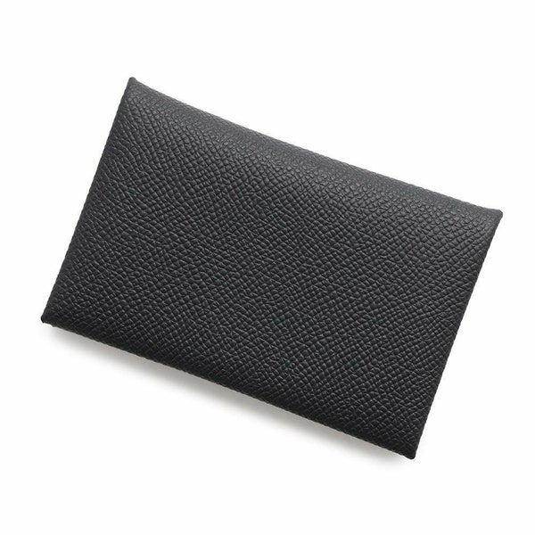 エルメス カードケース カルヴィ ブラック エプソン W刻印 HERMES 名刺入れ 黒