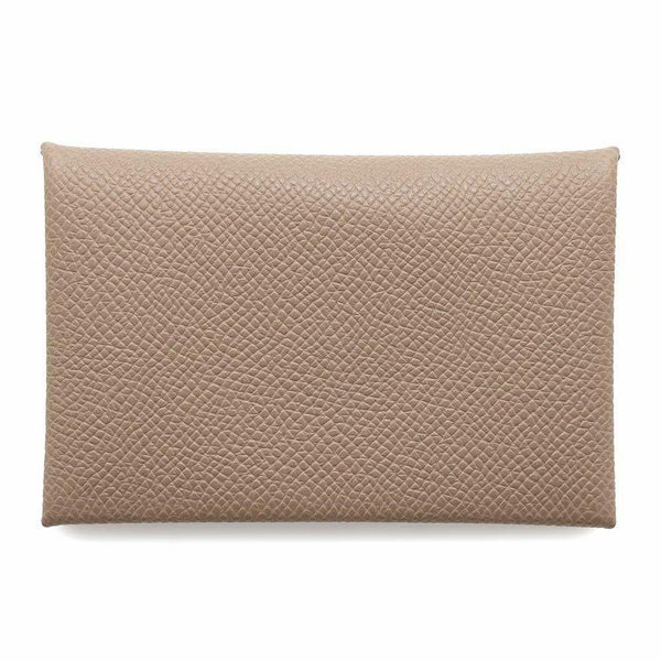 エルメス カードケース カルヴィ エトゥープ エプソン W刻印 HERMES 名刺入れ