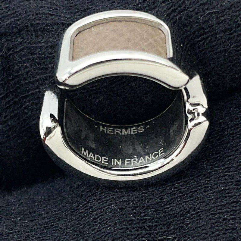 エルメス イヤーカフ オランプ Olympe スモール PM エトゥープ/シルバー金具 エプソン