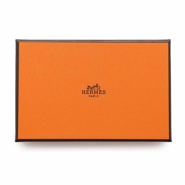 エルメス カードケース カルヴィ ブラック エプソン W刻印 HERMES 名刺入れ 黒