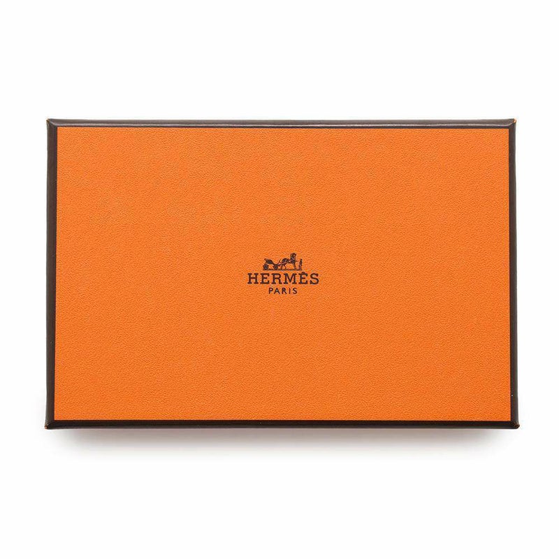 エルメス カードケース カルヴィ ブラック エプソン W刻印 HERMES 名刺入れ 黒