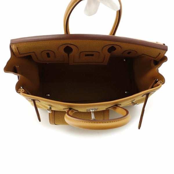 エルメス バーキン25 カーゴ セサミ/シルバー金具 トワルゴエラン/スイフト W刻印 HERMES Birkin ハンドバッグ