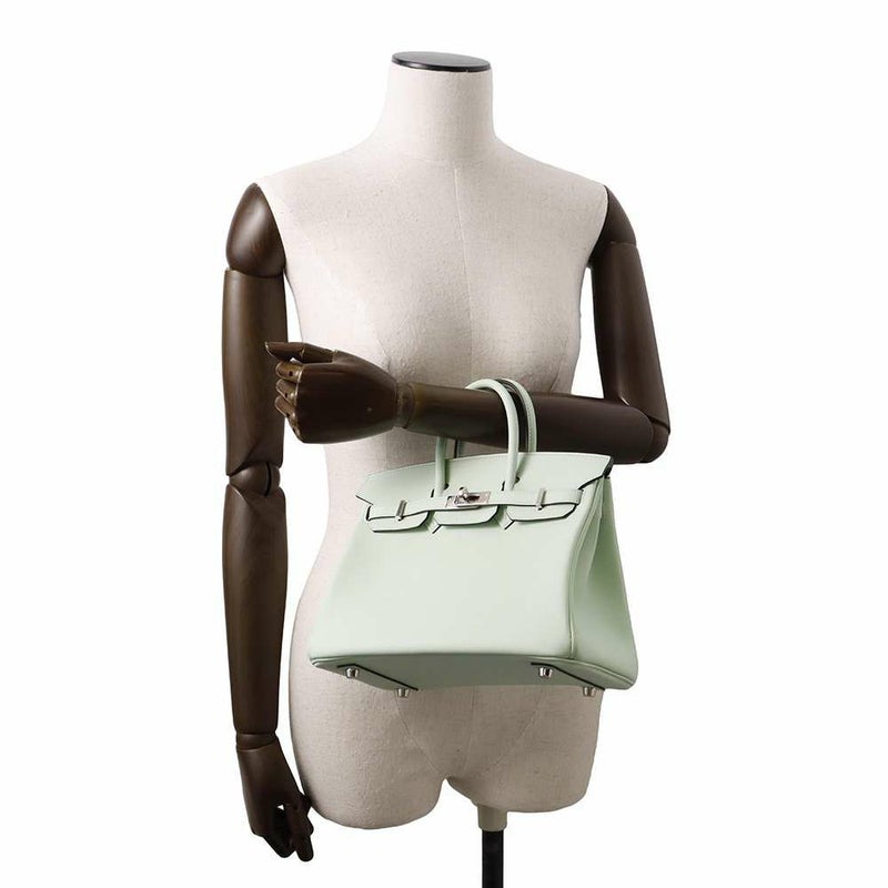 エルメス バーキン25 ヴェールペパーミント/シルバー金具 スイフト W刻印 HERMES Birkin ハンドバッグ