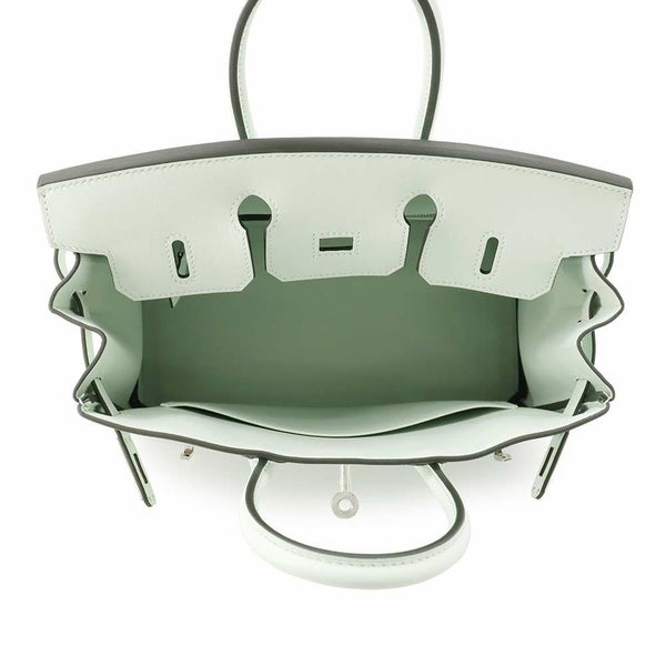 エルメス バーキン25 ヴェールペパーミント/シルバー金具 スイフト W刻印 HERMES Birkin ハンドバッグ