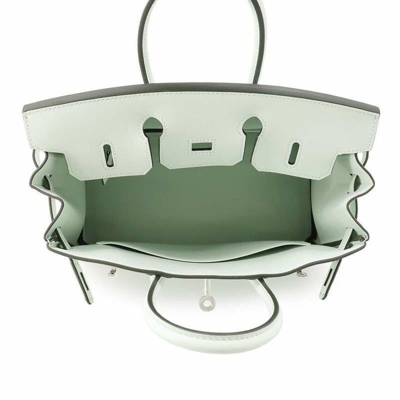 エルメス バーキン25 ヴェールペパーミント/シルバー金具 スイフト W刻印 HERMES Birkin ハンドバッグ