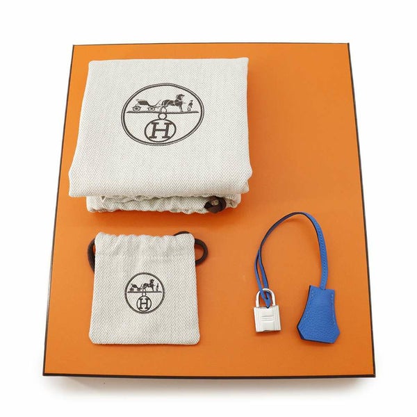 エルメス バーキン25 ブルーイドラ/シルバー金具 トゴ W刻印 HERMES Birkin ハンドバッグ