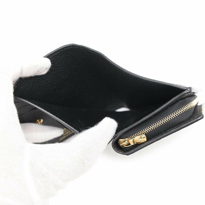 ルイヴィトン 二つ折り財布 モノグラム・アンプラント ポルトフォイユ・クレア M80151 LOUIS VUITTON ブラック 黒
