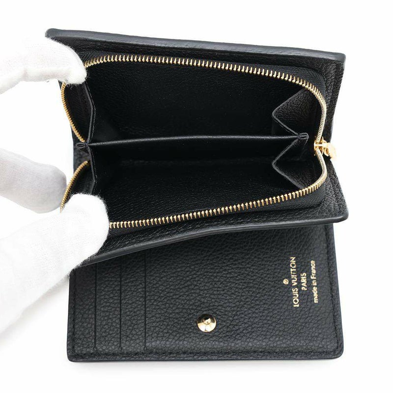 ルイヴィトン 二つ折り財布 モノグラム・アンプラント ポルトフォイユ・クレア M80151 LOUIS VUITTON ブラック 黒