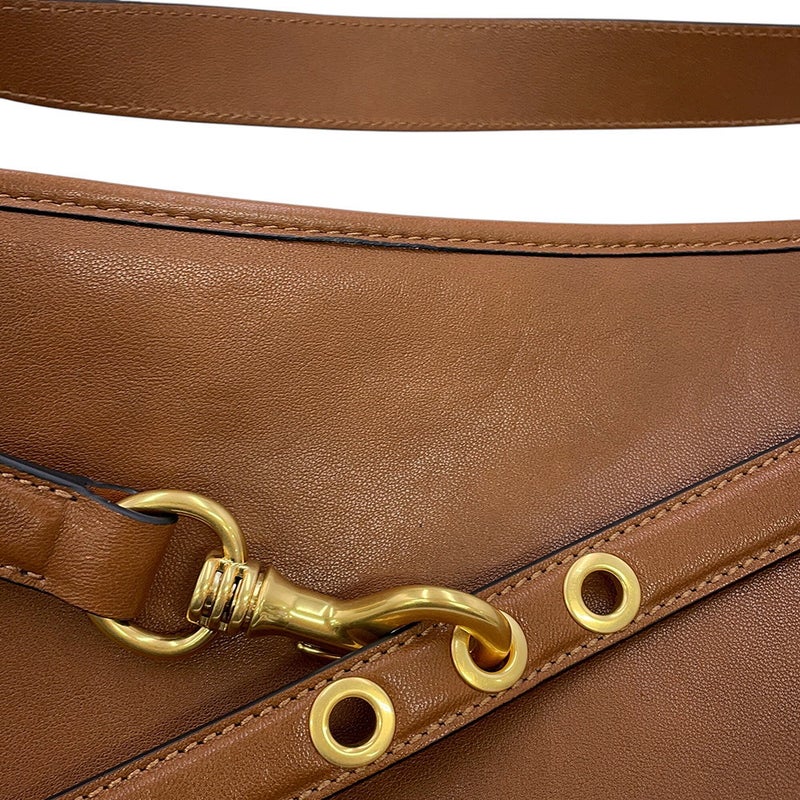 ミュウミュウ ショルダーバッグ アバンチュール ナッパレザー 5BC182 Miu Miu ワンショルダー ブラウン