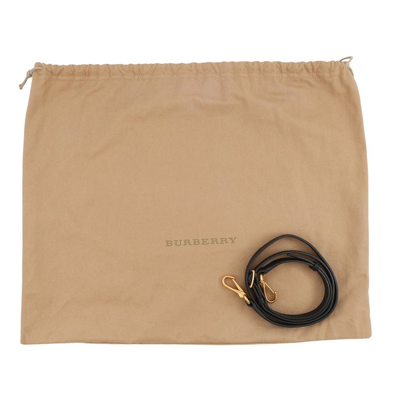 バーバリー ハンドバッグ フリンジ スモール バナー トート レザー 40683431 BURBERRY 2way 黒