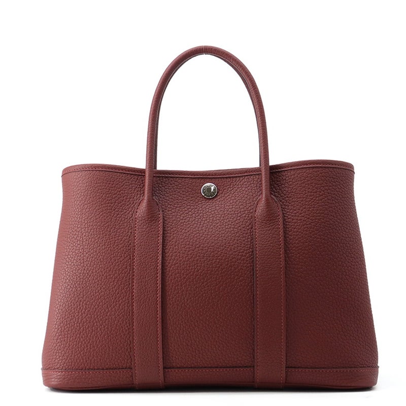 エルメス トートバッグ ガーデンパーティTPM ルージュアッシュ/シルバー金具 ネゴンダ G刻印 HERMES