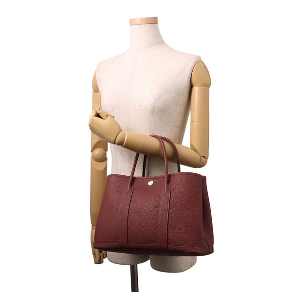 エルメス トートバッグ ガーデンパーティTPM ルージュアッシュ/シルバー金具 ネゴンダ G刻印 HERMES