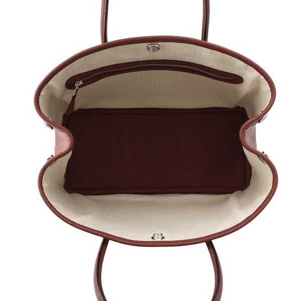 エルメス トートバッグ ガーデンパーティTPM ルージュアッシュ/シルバー金具 ネゴンダ G刻印 HERMES