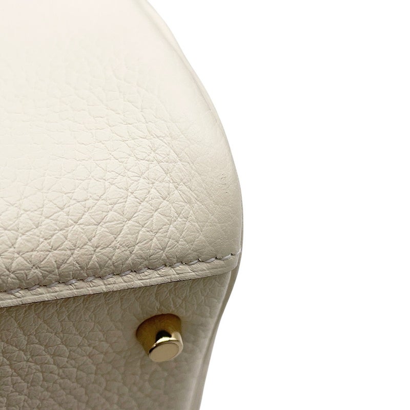 エルメス ハンドバッグ リンディ ミニ クレーム/ゴールド金具 トリヨンクレマンス G刻印 HERMES バッグ 2wayショルダーバッグ