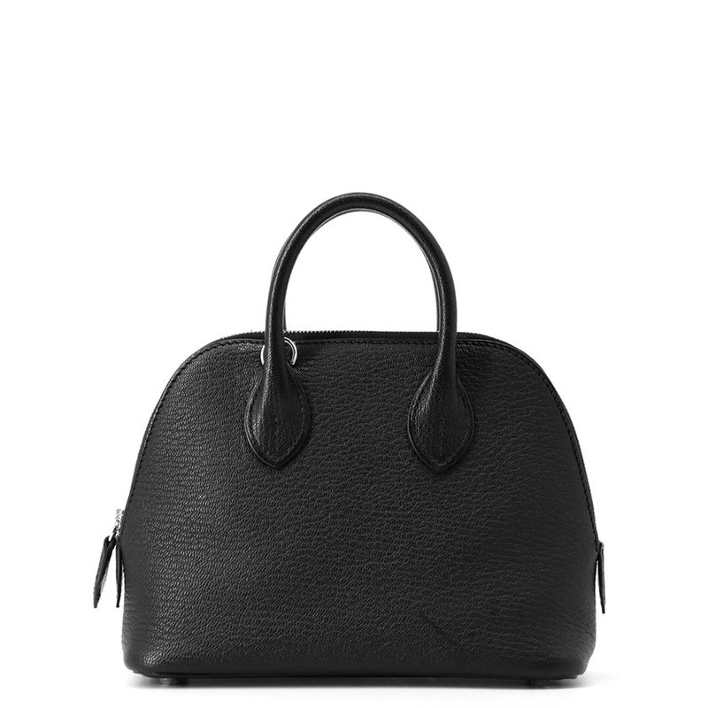 エルメス ボリード1923 ミニ ブラック/シルバー金具 シェブルミゾル K刻印 HERMES 2wayショルダー 黒