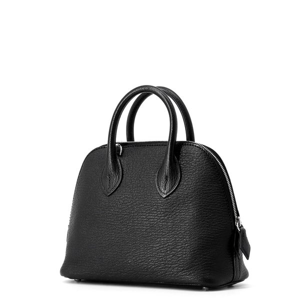エルメス ボリード1923 ミニ ブラック/シルバー金具 シェブルミゾル K刻印 HERMES 2wayショルダー 黒