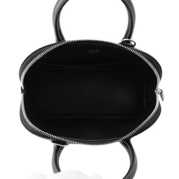 エルメス ボリード1923 ミニ ブラック/シルバー金具 シェブルミゾル K刻印 HERMES 2wayショルダー 黒