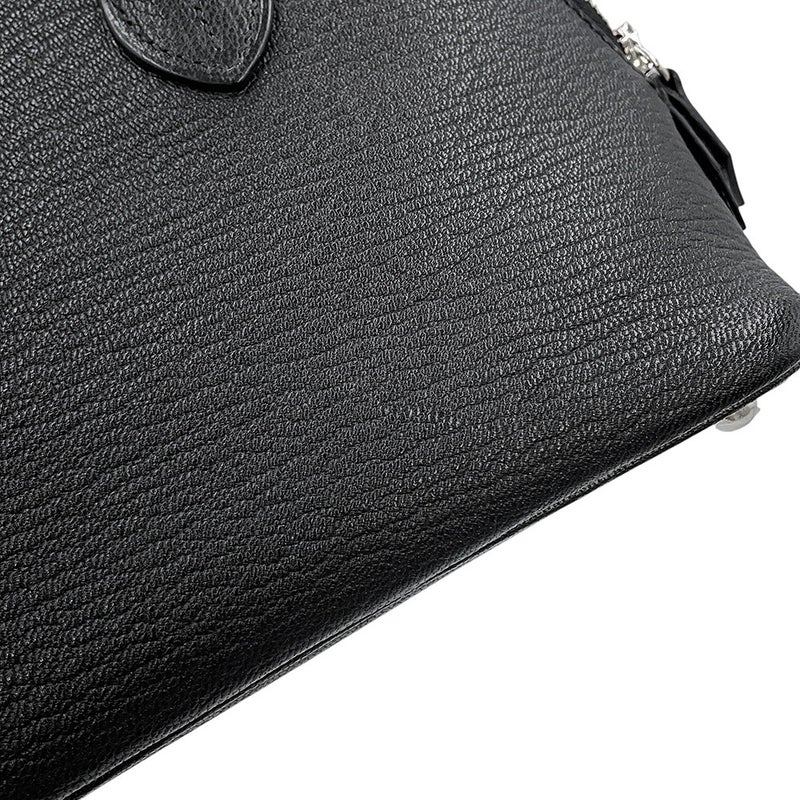 エルメス ボリード1923 ミニ ブラック/シルバー金具 シェブルミゾル K刻印 HERMES 2wayショルダー 黒