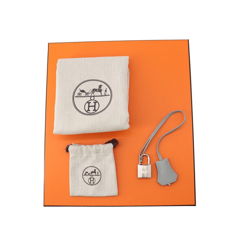 エルメス ボディバッグ ケリー アッカドPM ブルーグラシエ/シルバー金具 トゴ W刻印 メンズ