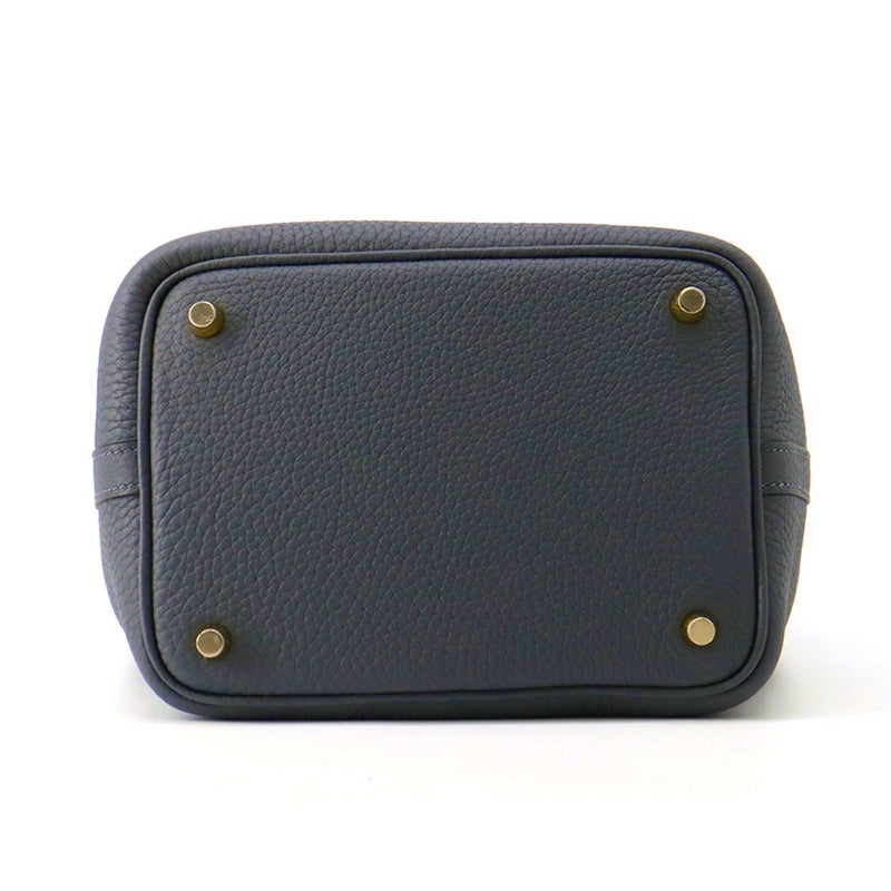 エルメス ハンドバッグ ピコタンロックPM グリミスティ/シャンパンゴールド金具 トリヨンクレマンス K刻印 HERMES