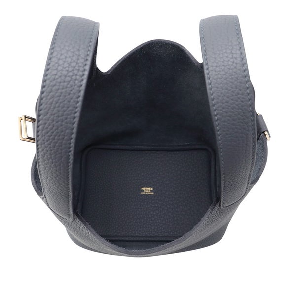 エルメス ハンドバッグ ピコタンロックPM グリミスティ/シャンパンゴールド金具 トリヨンクレマンス K刻印 HERMES