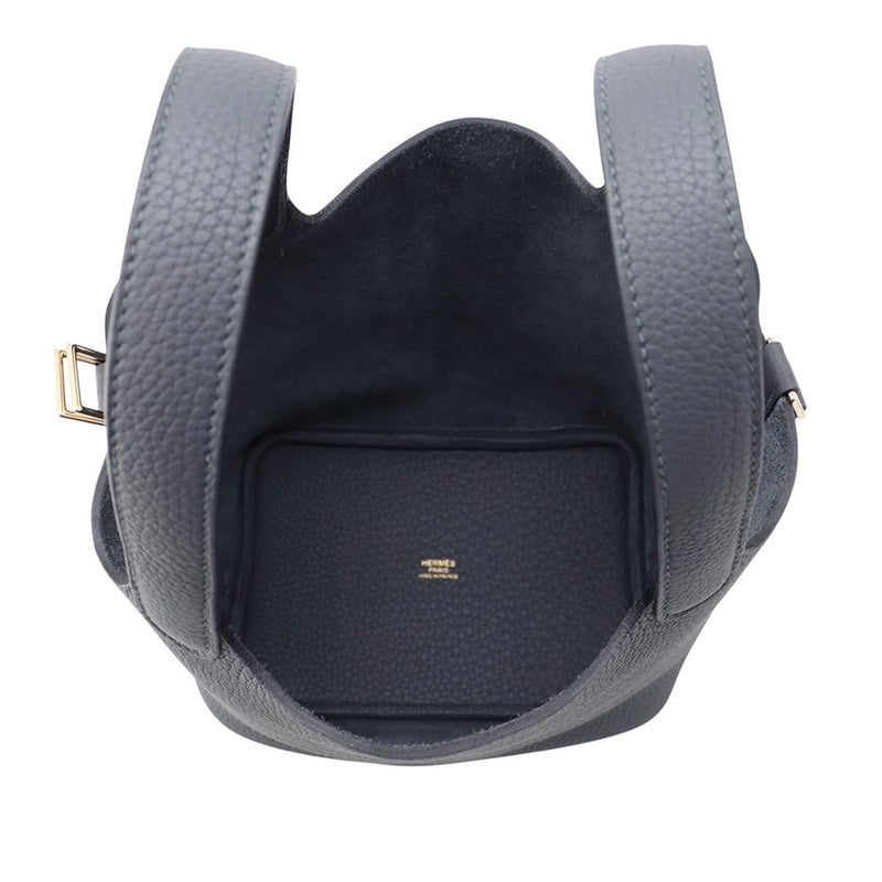 エルメス ハンドバッグ ピコタンロックPM グリミスティ/シャンパンゴールド金具 トリヨンクレマンス K刻印 HERMES