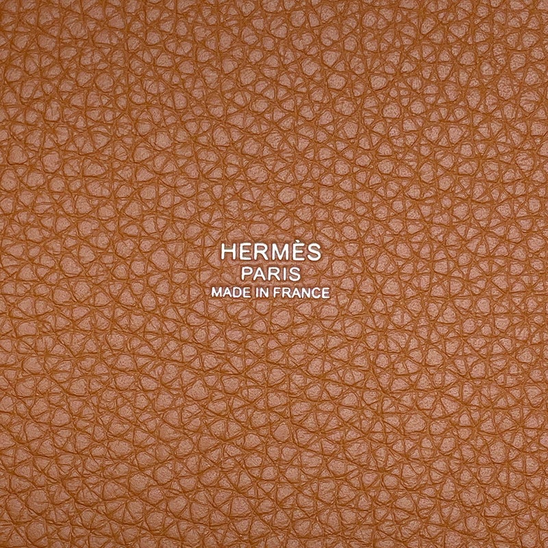 エルメス ハンドバッグ ピコタンロックPM ゴールド/シルバー金具 トリヨンクレマンス G刻印 HERMES トートバッグ