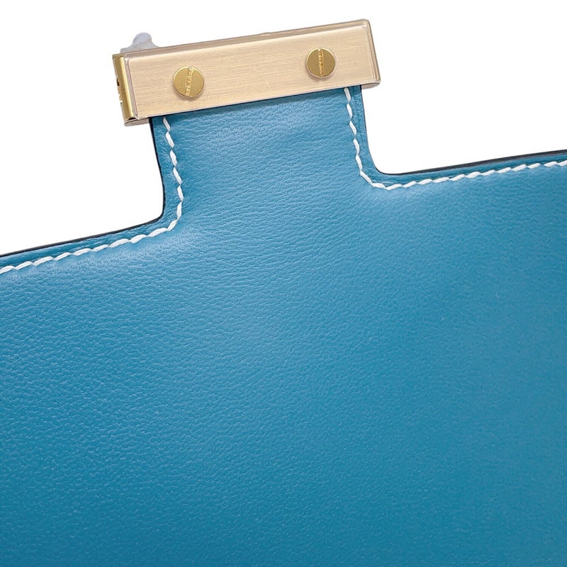 エルメス ショルダーバッグ ミニ コンスタンス3 ミロワール ニューブルージーン/ゴールド金具 エプソン W刻印 HERMES