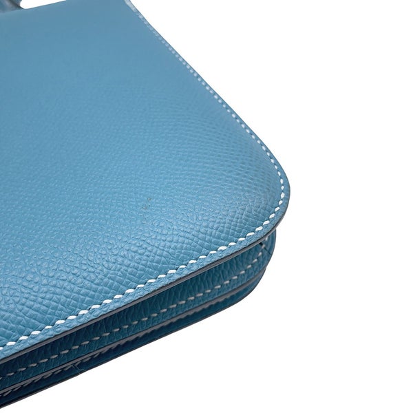 エルメス ショルダーバッグ ミニ コンスタンス3 ミロワール ニューブルージーン/ゴールド金具 エプソン W刻印 HERMES