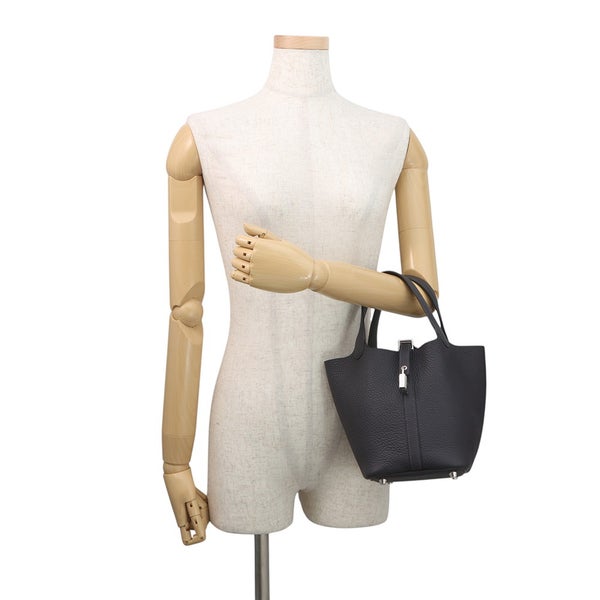 エルメス ハンドバッグ ピコタンロックPM キャバン/シルバー金具 トリヨンクレマンス G刻印 HERMES トートバッグ