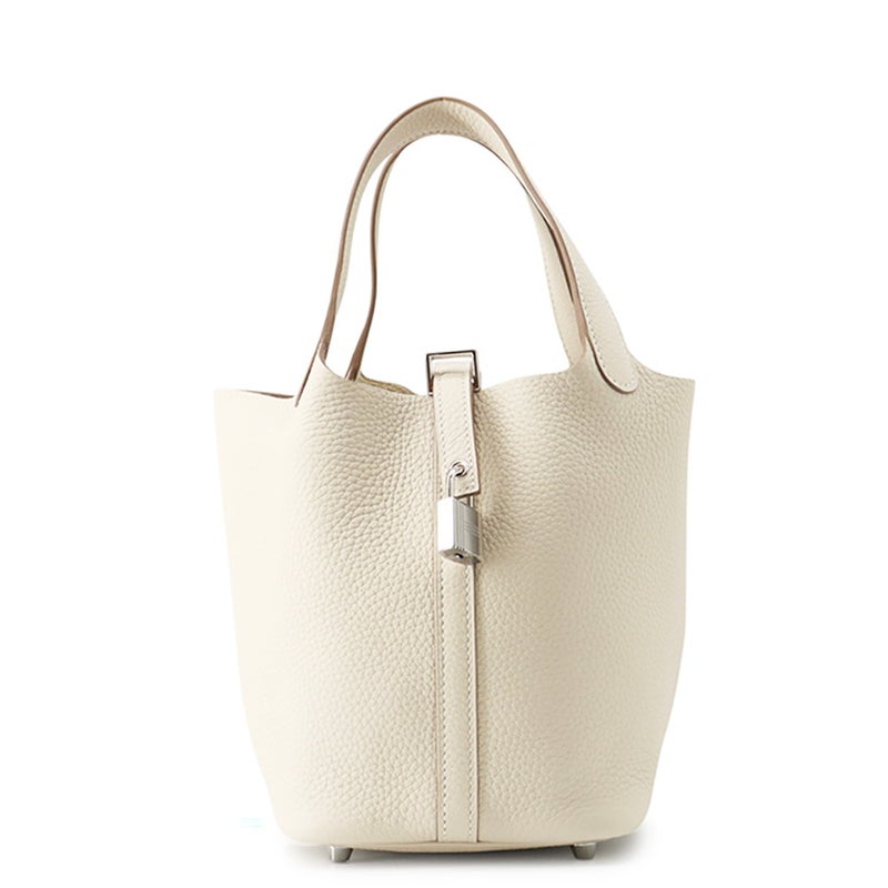 エルメス ハンドバッグ ピコタンロックPM クレ/シルバー金具 トリヨンクレマンス K刻印 HERMES