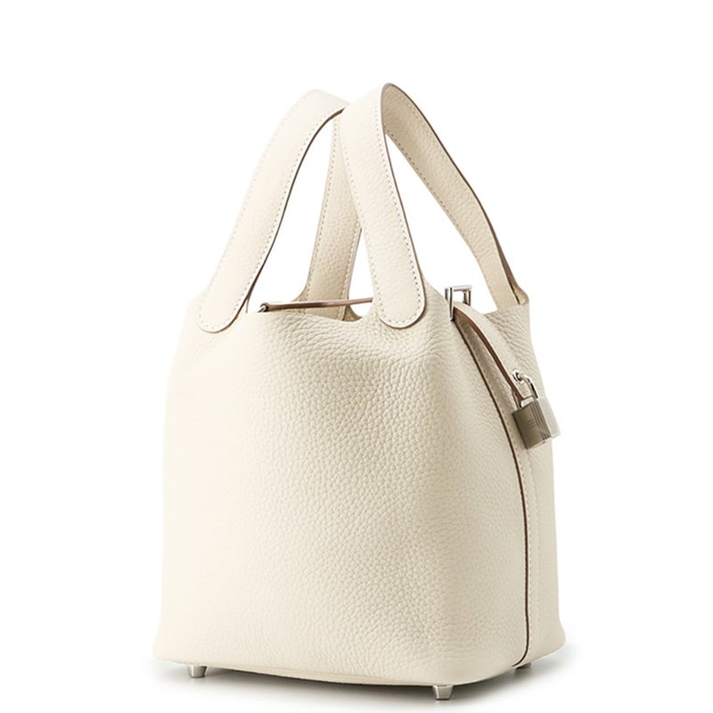 エルメス ハンドバッグ ピコタンロックPM クレ/シルバー金具 トリヨンクレマンス K刻印 HERMES