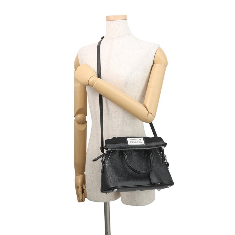 メゾンマルジェラ ハンドバッグ 5AC ミニ レザー Maison Margiela 2WAY 黒