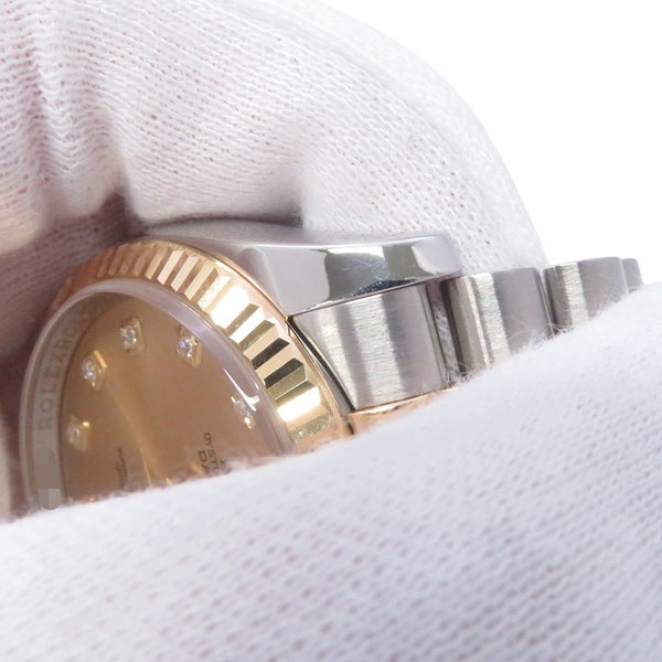 ロレックス デイトジャスト G番 SS/K18YG 116233G ROLEX 腕時計 シャンパン文字盤 10Pダイヤ