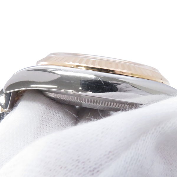 ロレックス デイトジャスト G番 SS/K18YG 116233G ROLEX 腕時計 シャンパン文字盤 10Pダイヤ