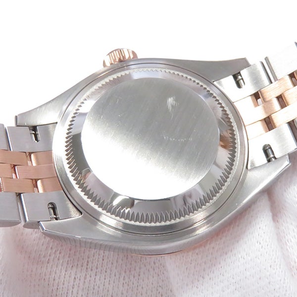 ロレックス レディ デイトジャスト28 SS/K18PG 279161G ROLEX 腕時計 ロゼ文字盤 9Pスターダイヤ IXダイヤ