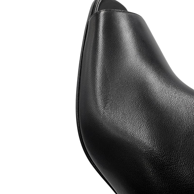 エルメス サンダル マルリー45 ナッパレザー レディースサイズ37 HERMES ヒール 靴 黒