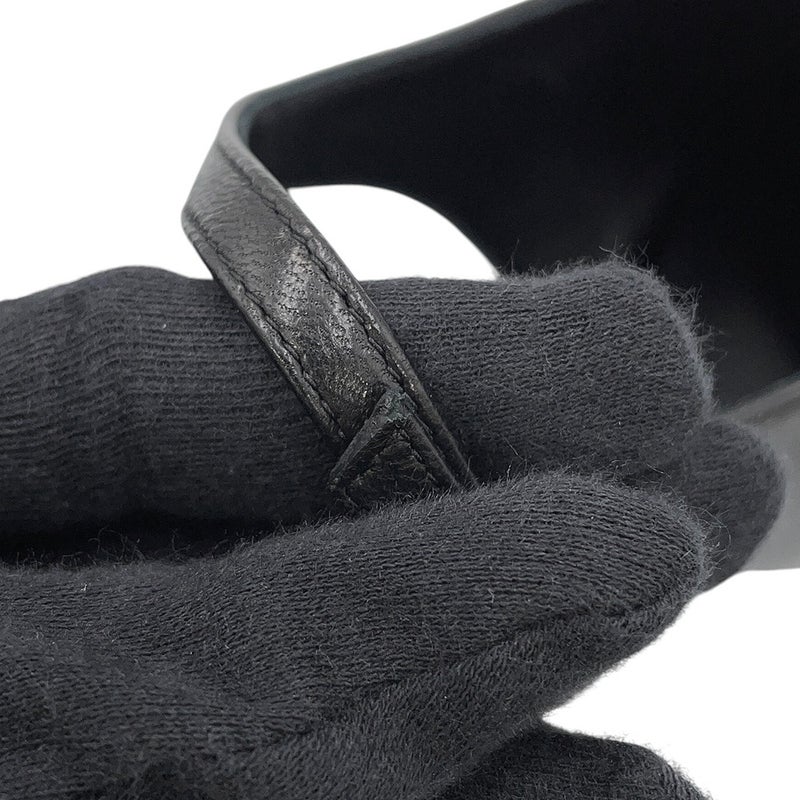 エルメス サンダル マルリー45 ナッパレザー レディースサイズ37 HERMES ヒール 靴 黒