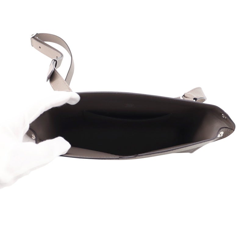 エルメス ショルダーバッグ ヴィドポッシュ エタン/シルバー金具 エプソン K刻印 HERMES