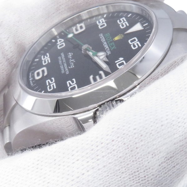 ロレックス エアキング ランダムシリアル ルーレット 126900 ROLEX 腕時計 黒文字盤
