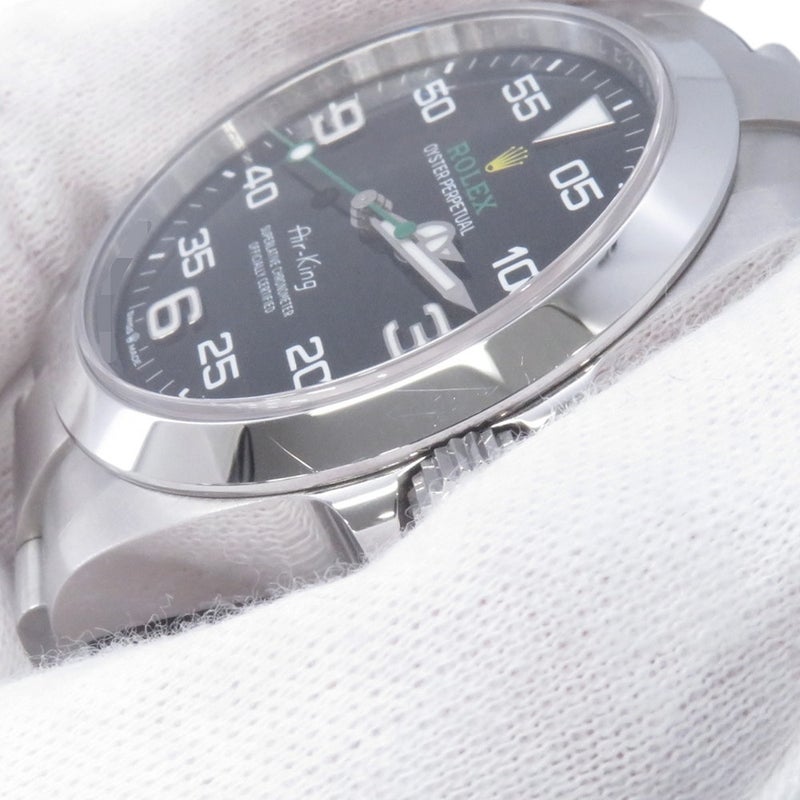 ロレックス エアキング ランダムシリアル ルーレット 126900 ROLEX 腕時計 黒文字盤