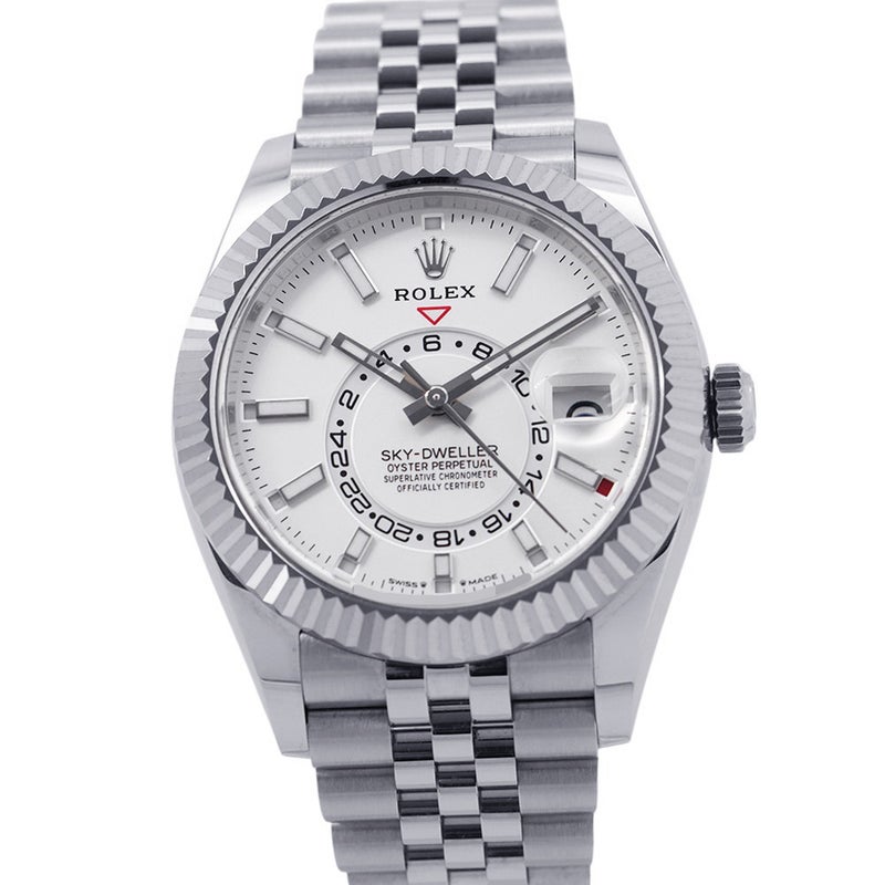 ロレックス スカイドゥエラー SS/K18WG 336934 ランダムシリアル ルーレット ROLEX 腕時計 白文字盤