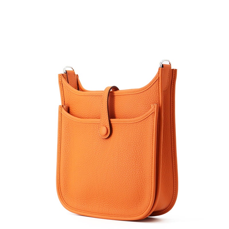 エルメス ショルダーバッグ エブリン3 23 オレンジ/シルバー金具 トリヨンクレマンス K刻印 HERMES